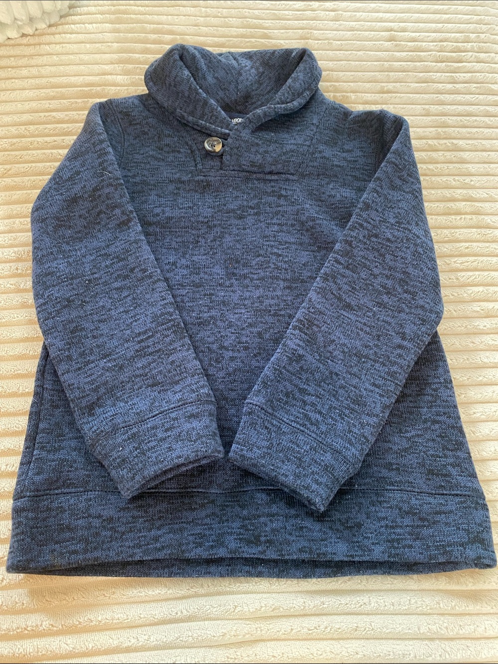 Boys collared one button pull over